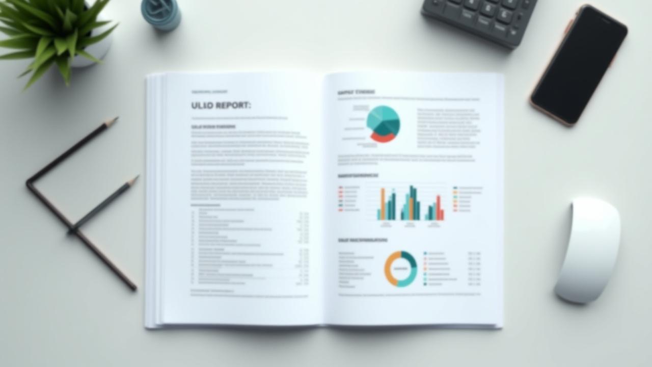 Maquette d'un rapport d'audit UX détaillé avec des graphiques clairs et des recommandations précises pour améliorer une interface IA.