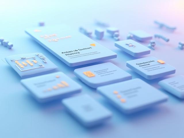 Galerie de cartes affichant divers préréglages métier d'IA, comme 'Analyse de sentiment' ou 'Rédaction de note interne', avec des infobulles décrivant leur fonction.